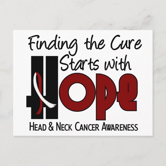 Cartão Postal Cancer de Cabeça e Pescoço ESPERANÇA 4 (Frente)