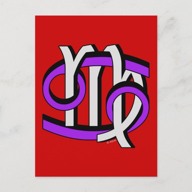 Cartão Postal Cancer e Virgo PGy (Frente)