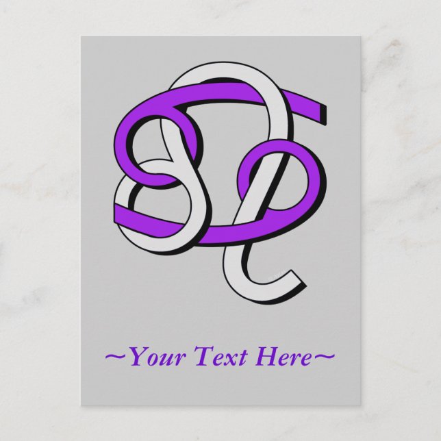 Cartão Postal Cancer & Leo PGy (Frente)