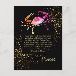 Cartão Postal Cancer o caranguejo