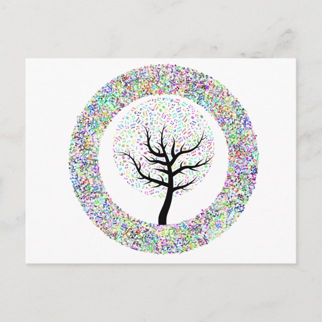 Cartão Postal Canções na Árvore da Vida (Frente)