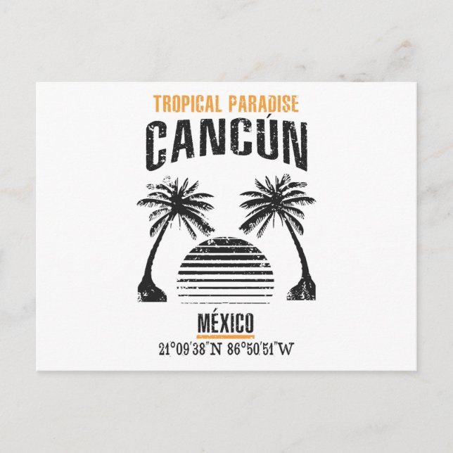 Cartão Postal Cancún (Frente)