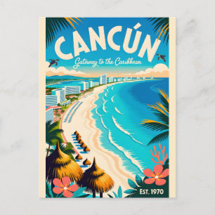 Cartão Postal Cancún Antiga Porta de Entrada do Caribe México