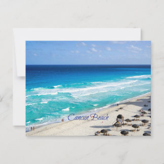 Cartão Postal Cancun Beach, Mexico