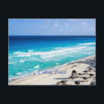 Cartão Postal Cancun Beach, Mexico<br><div class="desc">Beautiful Cancun Beach, Mexico photograph</div>