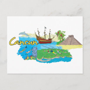 Cartão Postal Cancun, Cidade Famosa do México