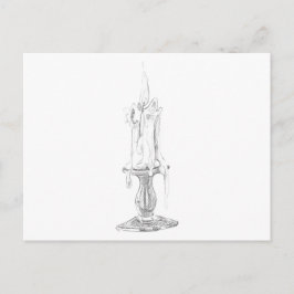 Cartão Postal Candle Postcard