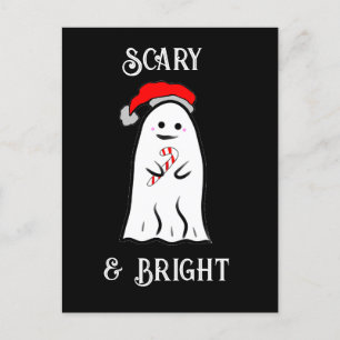 Cartão Postal Candy Cane Ghost