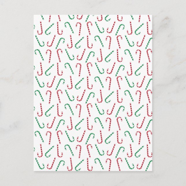 Cartão Postal Candy Canes (Frente)