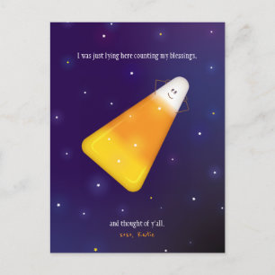 Cartão Postal Candy Corn