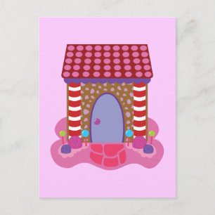 Cartão Postal Candy Gingercake House