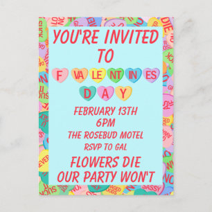 Cartão Postal Candy Hearts V. 2.0