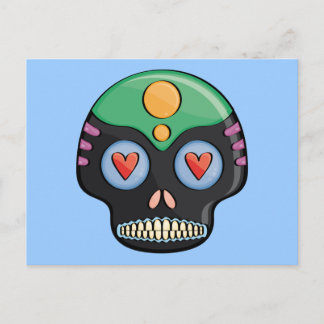 Cartão Postal Candy Skull