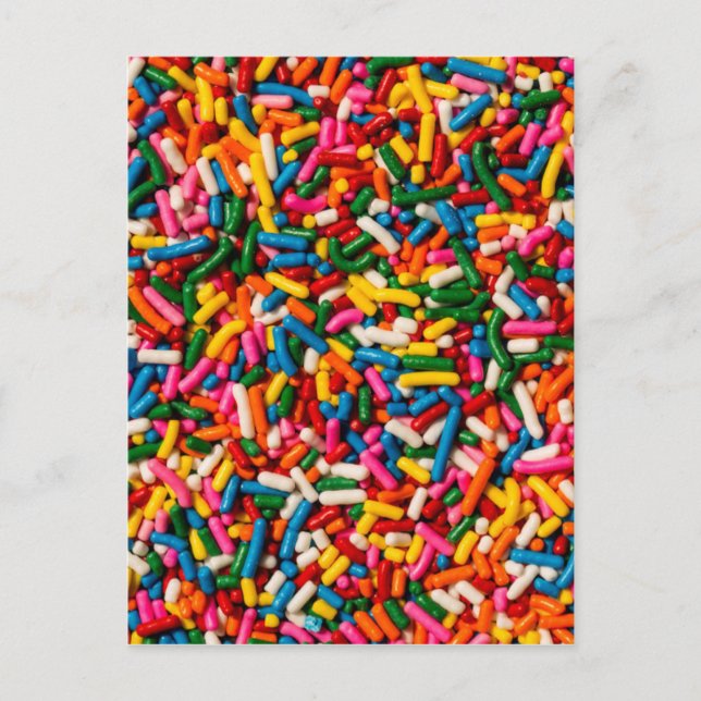 Cartão Postal Candy Sprinkles (Frente)