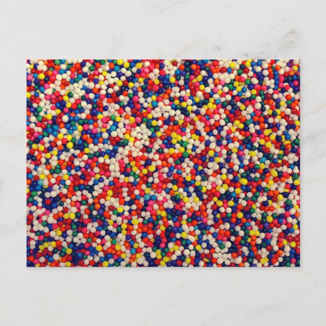Cartão Postal Candy Sprinkles (Frente)