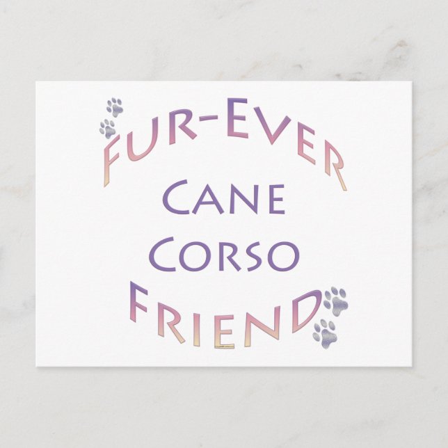 Cartão Postal Cane Corso Fuore (Frente)