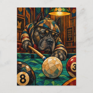 Cartão Postal Cane Corso, Mosaico Geométrico
