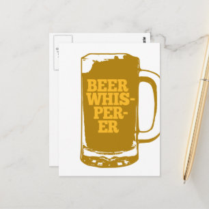 Cartão Postal Caneca Beer Whisperer Vertical