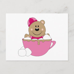 Cartão Postal Caneca Ursa de Neve Menina Cutelyn