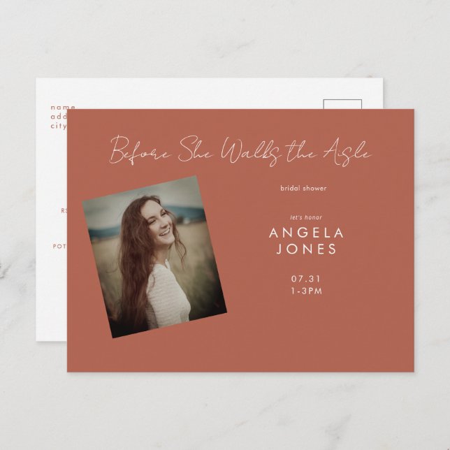 Cartão Postal Canela Antes De Andar Pelo Chá de panela Fotográfi (Frente/Verso)