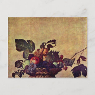 Cartão Postal Canestra Di Frutta Por Michelangelo Merisi Da Cara