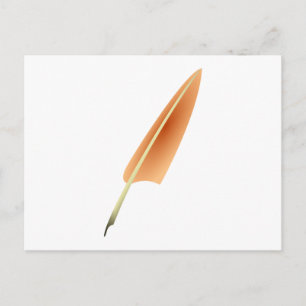 Cartão Postal Caneta de Quill da pena