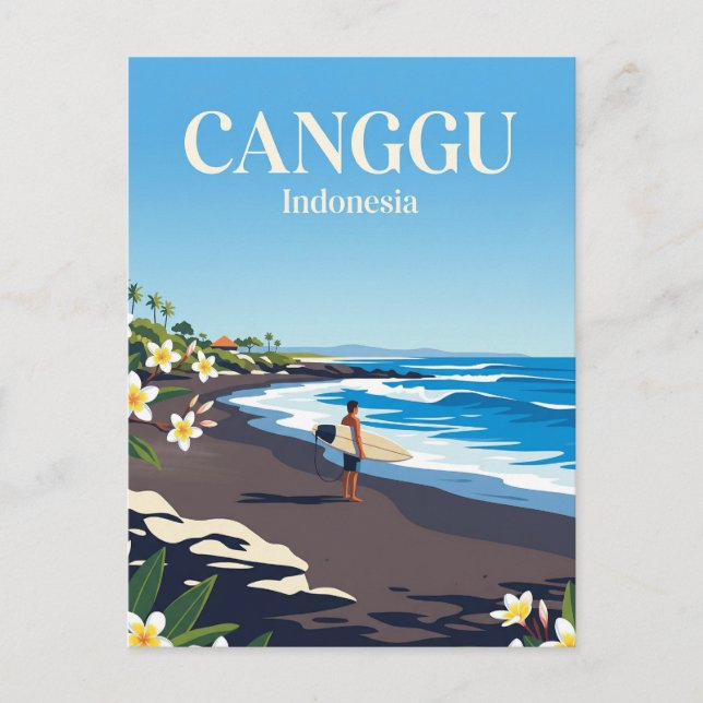Cartão Postal Canggu Indonésia (Frente)