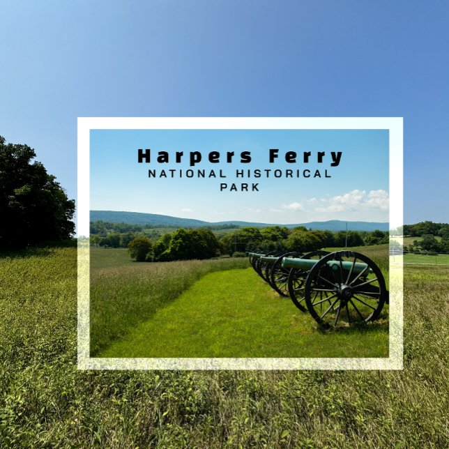 Cartão Postal Canhões, Guerra Civil, Harpers Ferry NHP (Criador carregado)