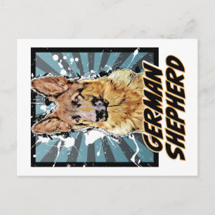 Cartão Postal Caninos: German shepherd