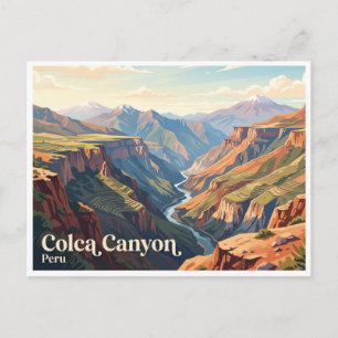 Cartão Postal Cânion Colca Chivay Peru