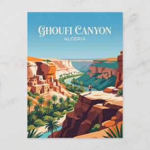 Cartão Postal Cânion de Ghoufi Argélia