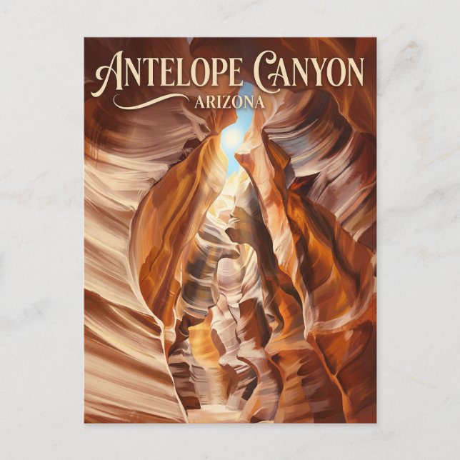 Cartão Postal Cânion do Antílope Arizona (Frente)