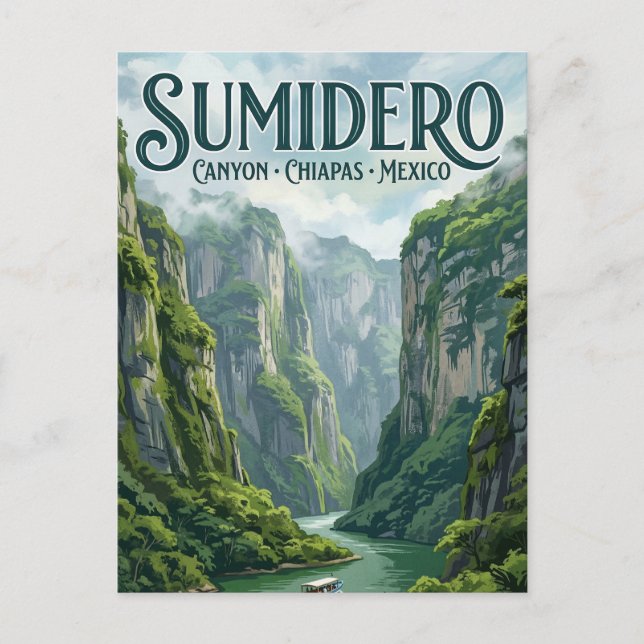 Cartão Postal Cânion Sumidero (Frente)