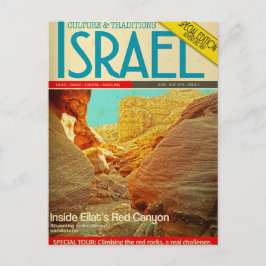 Cartão Postal cânion vermelho de israel