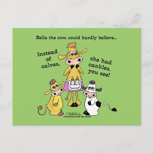 Cartão Postal Cankles Not Calves (Frente)