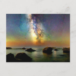 Cartão Postal *~* Cannelle Beach AP12 Italia Itália Dusk Postca