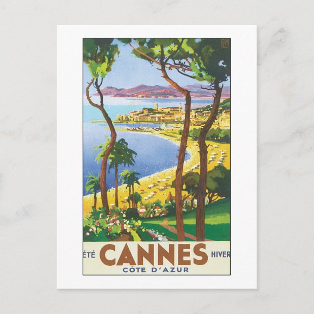 Cartão Postal Cannes (Frente)