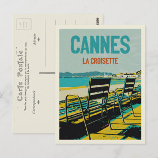Cartão Postal Cannes Cote d'Azur France, vista de Croisette