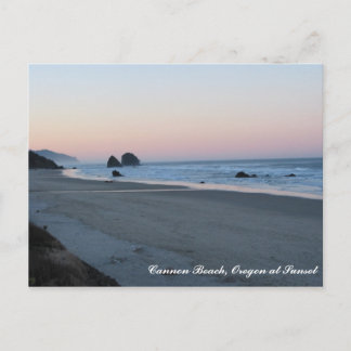 Cartão Postal Cannon Beach AM, Cannon Beach, Oregon, Sunset
