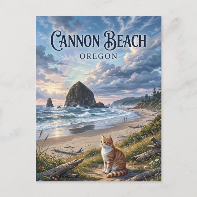 Cartão Postal Cannon Beach Oregon (Frente)