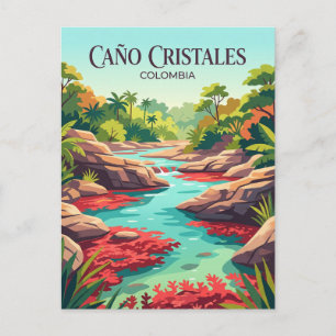 Cartão Postal Caño Cristales Colômbia
