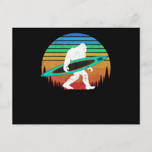 Cartão Postal Canoa de água branca do lago de remar de Kayak pim