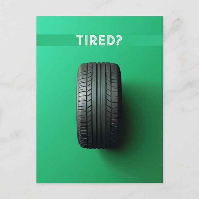 Cartão Postal Cansado (Frente)
