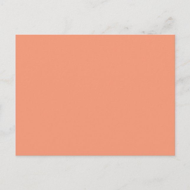 Cartão Postal Cantaloupe pink Orange template to Customize (Frente)