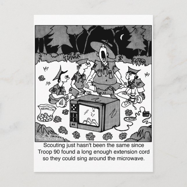 Cartão Postal Cantando ao redor do micro-ondas (Frente)