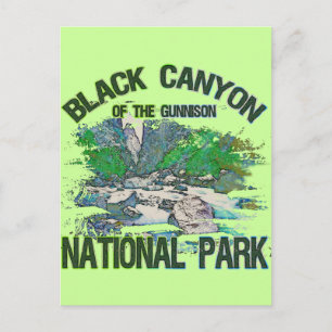 Cartão Postal Cantão Negro do Parque Nacional Gunnison