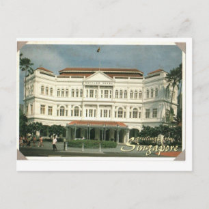 Cartão Postal Cantapura do Hotel Raffles