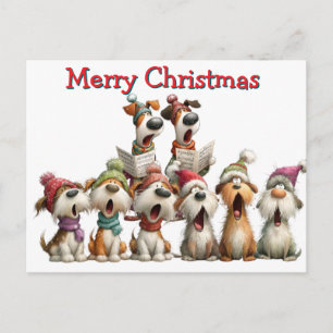 Cartão Postal Cantarolas de Natal Caninas