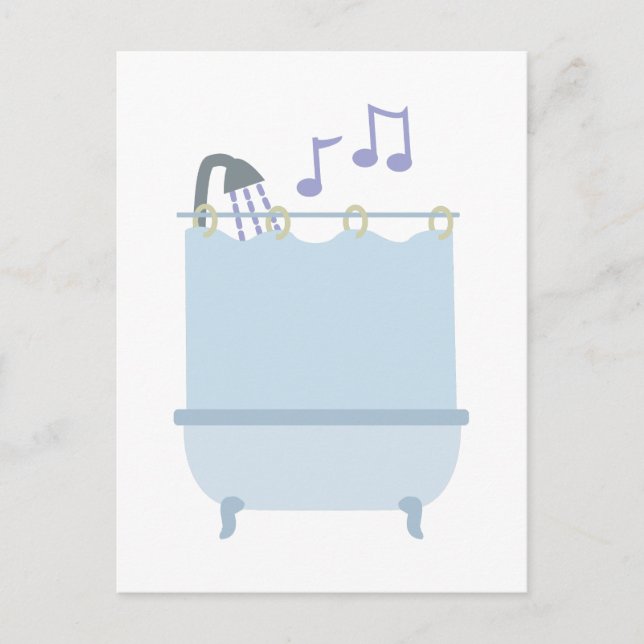 Cartão Postal Cante no chá (Frente)