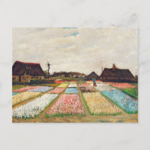 Cartão Postal Canteiros de Flores na Holanda (1883) por Vincent 